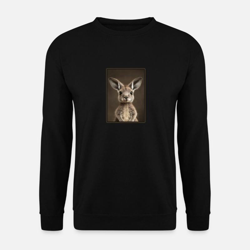 Kängurus Känguru - Unisex Pullover - Schwarz