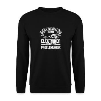 Maître électricien Ingénieur électricien Électricien - Sweat-shirt Unisexe - noir - Devant - Alina (178cm) & Michal (187cm)