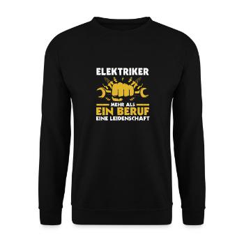 Maître électricien Ingénieur électricien Électricien - Sweat-shirt Unisexe - noir - Devant - Alina (178cm) & Michal (187cm)