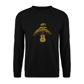 Yggdrasil Nature Musicien Arbre De Vie - Sweat-shirt Unisexe - noir - Devant - Alina (178cm) & Michal (187cm)