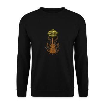 Yggdrasil Nature Musicien Arbre De Vie - Sweat-shirt Unisexe - noir - Devant - Alina (178cm) & Michal (187cm)