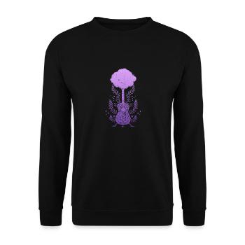 Yggdrasil Nature Musicien Arbre De Vie - Sweat-shirt Unisexe - noir - Devant - Alina (178cm) & Michal (187cm)