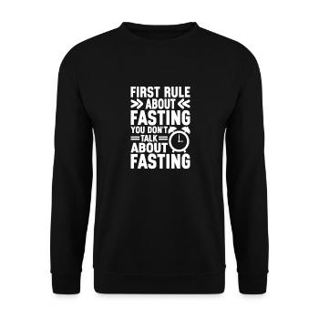 Intermittent fasting Intermittent fasting - Unisex Sweatshirt - black - Front - Alina (178cm) & Michal (187cm)