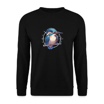 Kingfishers Kingfisher - Unisex Sweatshirt - black - Front - Alina (178cm) & Michal (187cm)