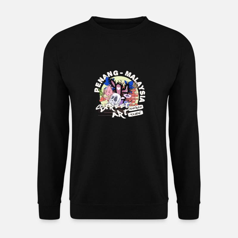 Mural in Penang - Unisex Sweatshirt - black