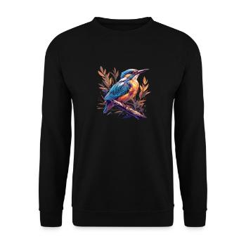Eisvögel Eisvogel - Unisex Pullover - Schwarz - Vorne - Alina (178cm) & Michal (187cm)