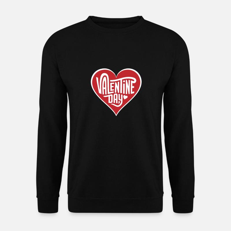 Valentine Day Heart Love - Unisex Sweatshirt - black