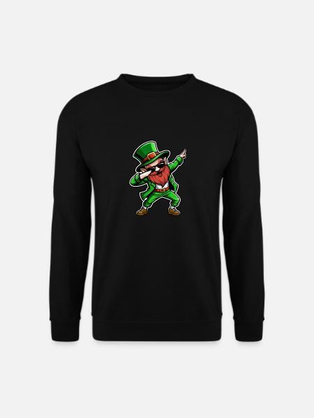 Dabbing Leprechaun - Saint-Patrick - Irlande - Sweat-shirt Unisexe - noir