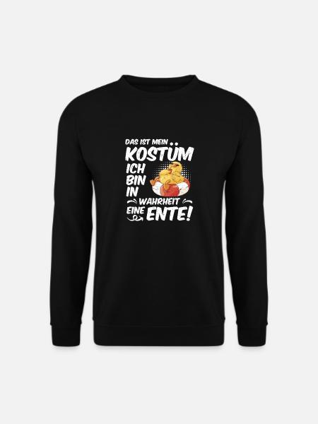 Faschings Party DAS IT MEIN KOSTÜM BIN EINE ENTE - Unisex Pullover - Schwarz