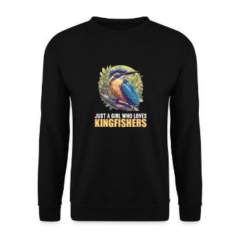 Kingfishers Kingfisher - Unisex Sweatshirt - black - Front - Alina (178cm) & Michal (187cm)