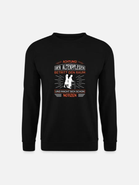 Altenpfleger Geschenk Altenpflege Pflegefachkraft - Unisex Pullover - Schwarz