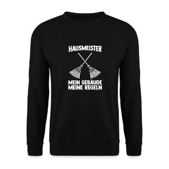 Facility Manager Gardien Gardien - Sweat-shirt Unisexe - noir - Devant - Alina (178cm) & Michal (187cm)