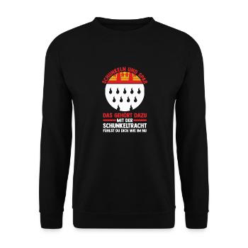 Kölle Alaaf Jecken Carnival Cologne Carnival - Unisex Sweatshirt - black - Front - Alina (178cm) & Michal (187cm)