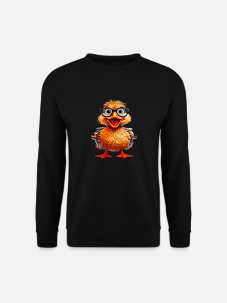 DUCK GLASSES - Unisex Sweatshirt - black