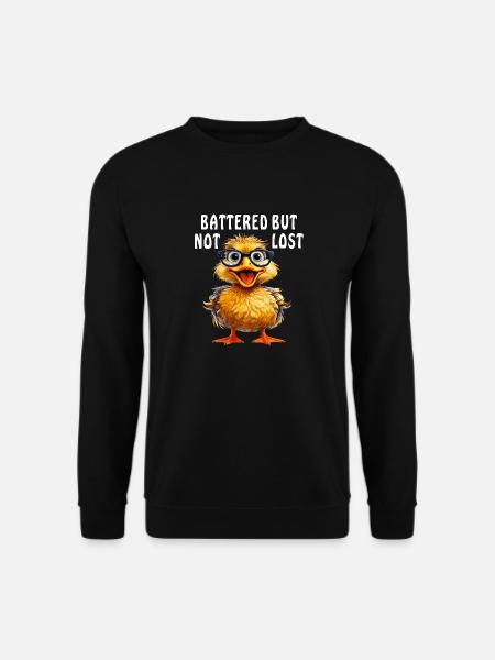 ANDEGLAS MISHANDLET, MEN IKKE TABT - Unisex sweater - sort