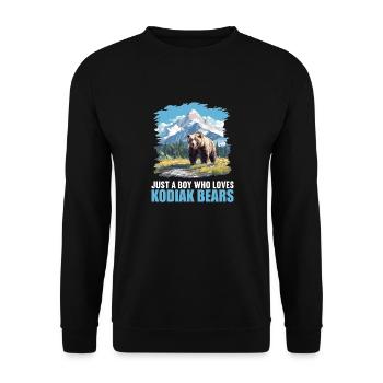 Ours Kodiak Ours Kodiak - Sweat-shirt Unisexe - noir - Devant - Alina (178cm) & Michal (187cm)