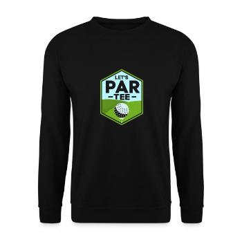 Let’s Par Tee Golf Golfeur - Sweat-shirt Unisexe - noir - Devant - Alina (178cm) & Michal (187cm)