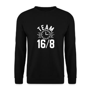 Intermittent fasting Intermittent fasting - Unisex Sweatshirt - black - Front - Alina (178cm) & Michal (187cm)