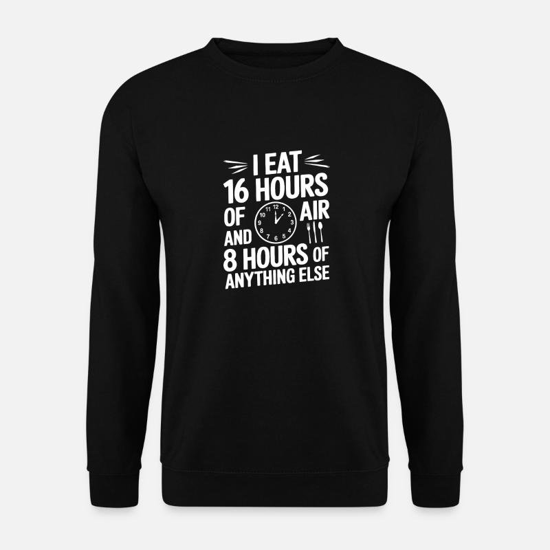 Jeûne intermittent Jeûne intermittent - Sweat-shirt Unisexe - noir