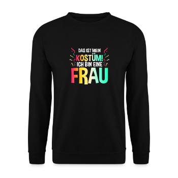 Jecken Carnival Carnival - Unisex Sweatshirt - black - Front - Alina (178cm) & Michal (187cm)