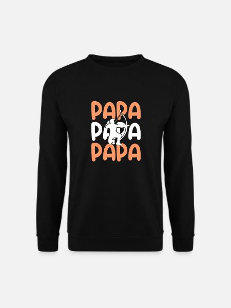 Archer Dad Father Archery - Unisex Sweatshirt - black