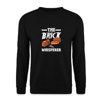 Mason The Brick Whisperer - Unisex Sweatshirt - black - Front - Alina (178cm) & Michal (187cm)