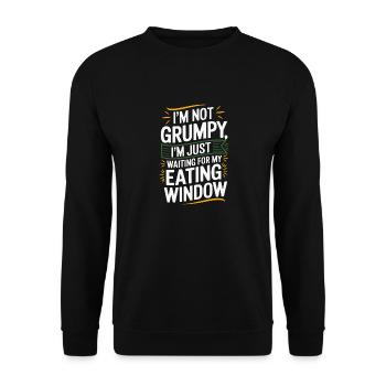 Intermittent fasting Intermittent fasting - Unisex Sweatshirt - black - Front - Alina (178cm) & Michal (187cm)
