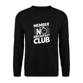 Intermittent fasting Intermittent fasting - Unisex Sweatshirt - black - Front - Alina (178cm) & Michal (187cm)