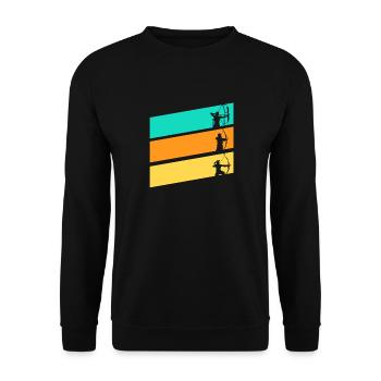 Archer Tir à l’arc - Sweat-shirt Unisexe - noir - Devant - Alina (178cm) & Michal (187cm)