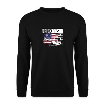 Bricklayer Bricklayer American Pride - Unisex Sweatshirt - black - Front - Alina (178cm) & Michal (187cm)
