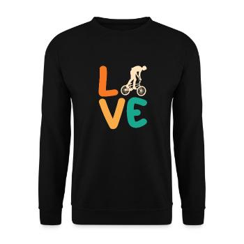 Vélo VTT - Sweat-shirt Unisexe - noir - Devant - Alina (178cm) & Michal (187cm)