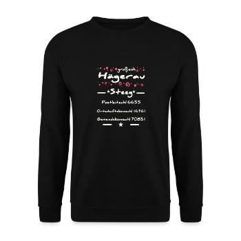 Hägerau Texte et infos - Sweat-shirt Unisexe - noir - Devant - Alina (178cm) & Michal (187cm)