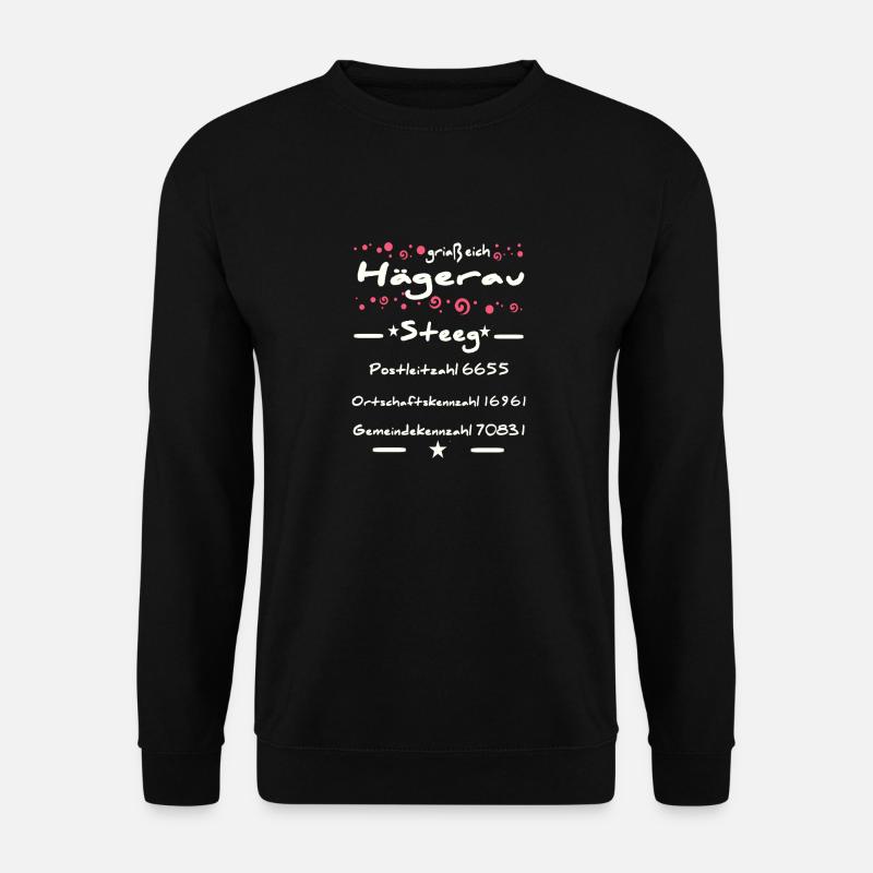 Hägerau Text and Info - Unisex Sweatshirt - black