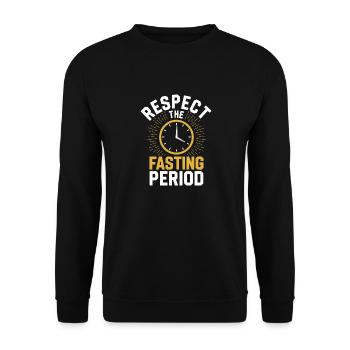 Intermittent fasting Intermittent fasting - Unisex Sweatshirt - black - Front - Alina (178cm) & Michal (187cm)