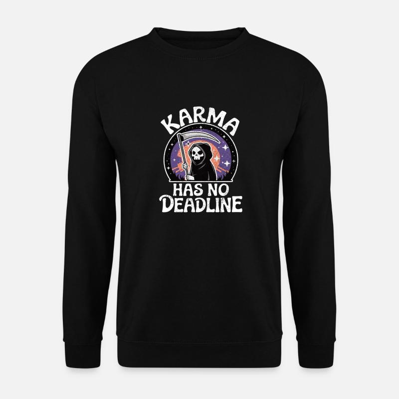 Karma hat keine Frist Schicksal Schicksal Balance - Unisex Pullover - Schwarz