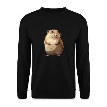Lemmings Lemming - Unisex Sweatshirt - black - Front - Alina (178cm) & Michal (187cm)
