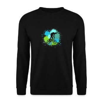 Vélo VTT - Sweat-shirt Unisexe - noir - Devant - Alina (178cm) & Michal (187cm)
