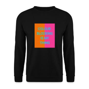 Colours mix - Unisex Sweatshirt - black - Front - Alina (178cm) & Michal (187cm)