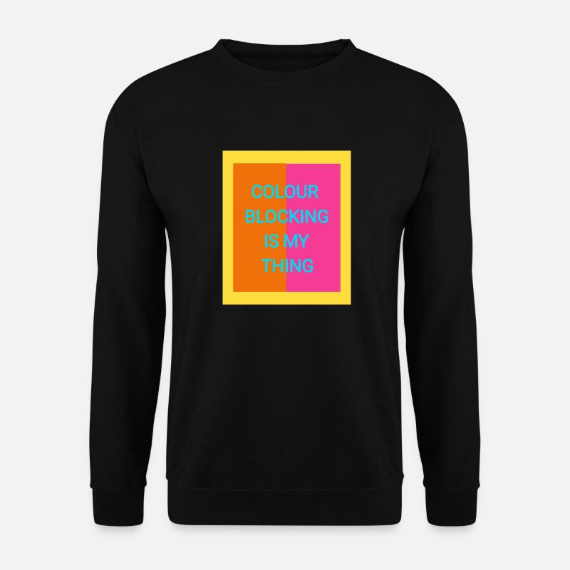 Colour Blocking - Unisex Sweatshirt - black