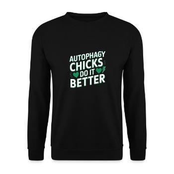 Intermittent fasting Intermittent fasting - Unisex Sweatshirt - black - Front - Alina (178cm) & Michal (187cm)