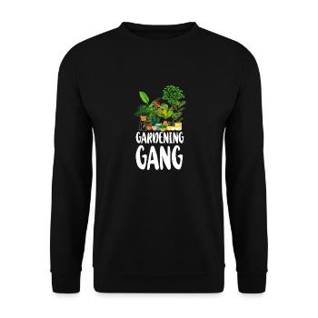 Plant Lover Gardening Friends - Unisex Sweatshirt - black - Front - Alina (178cm) & Michal (187cm)