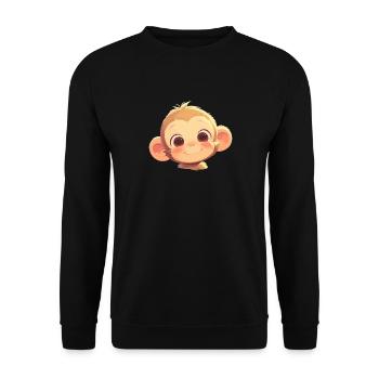 Macaque Macaque - Unisex Sweatshirt - black - Front - Alina (178cm) & Michal (187cm)