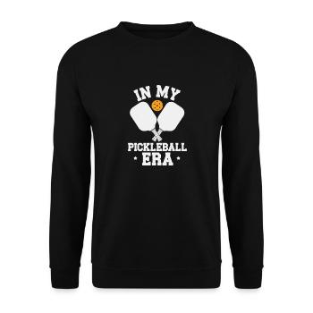 Dans mon époque Pickleball Paddleball cadeau Dinkball - Sweat-shirt Unisexe - noir - Devant - Alina (178cm) & Michal (187cm)