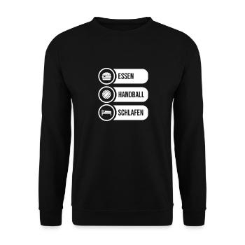 Joueurs de handball Handball - Sweat-shirt Unisexe - noir - Devant - Alina (178cm) & Michal (187cm)