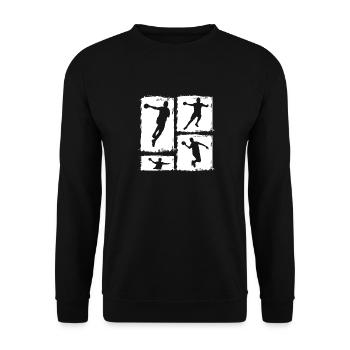 Joueurs de handball Handball - Sweat-shirt Unisexe - noir - Devant - Alina (178cm) & Michal (187cm)