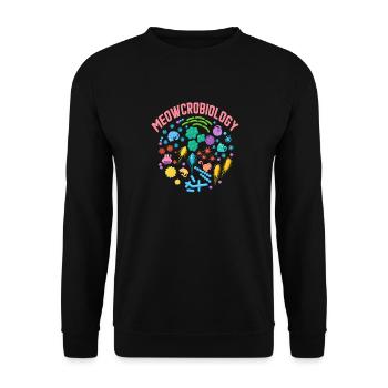 Miaoucrobiologie - Sweat-shirt Unisexe - noir - Devant - Alina (178cm) & Michal (187cm)