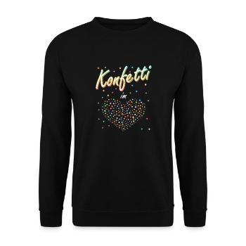 Confetti Carnival Carnival Fun Design - Unisex Sweatshirt - black - Front - Alina (178cm) & Michal (187cm)