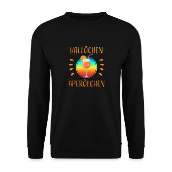 Hallöchen Aperölchen Cocktail Geschen - Sweat-shirt Unisexe - noir - Devant - Alina (178cm) & Michal (187cm)