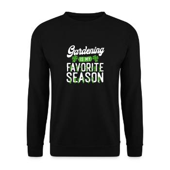 Plant Lover Gardening Gardening Is - Unisex Pullover - Schwarz - Vorne - Alina (178cm) & Michal (187cm)