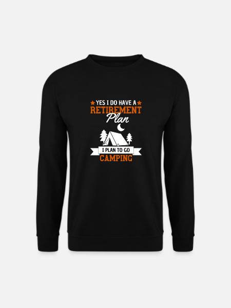 Camping Pensionsordning Pensionister Camping - Unisex sweater - sort